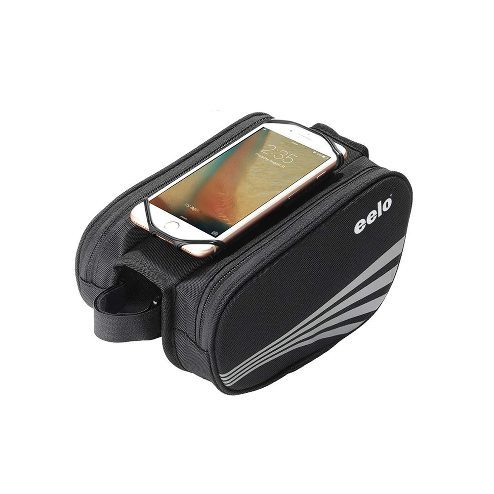 Top tube bag store phone holder